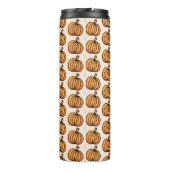Halloween pompoen patroon thermosbeker (Achterkant)