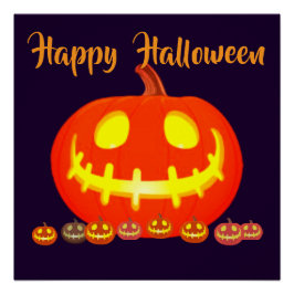 HALLOWEEN POMPOEN PERFECT POSTER