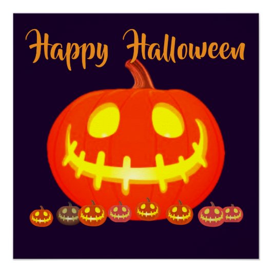 HALLOWEEN POMPOEN PERFECT POSTER (Voorkant)