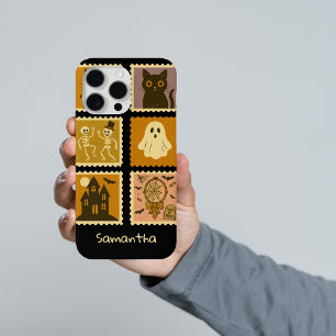 Halloween Pompoen Phonehoes   Op Maat Gemaakt Grie iPhone 15 Pro Max Hoesje