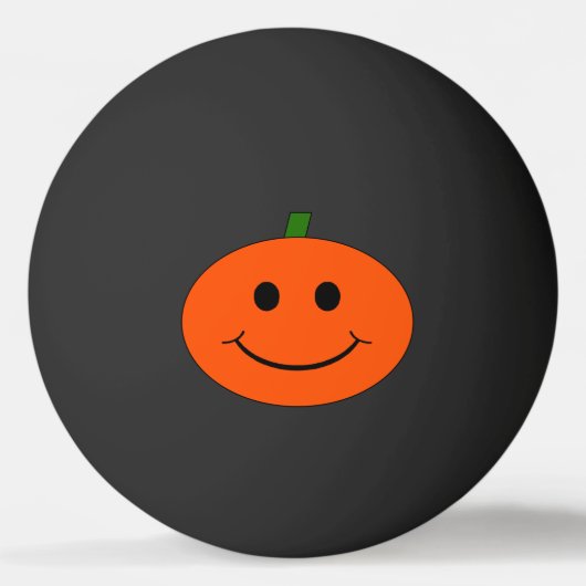 Halloween Pompoen Pingpongbal (Voorkant)