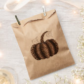 Halloween Pompoen Plaid Leopard Fall Thanksgiving Bedankzakje (Geknipt)