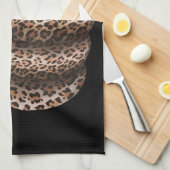 Halloween Pompoen Plaid Leopard Fall Thanksgiving Theedoek (Quarter Fold)