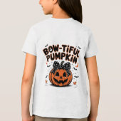 Halloween pompoen plezier Tri-Blend shirt (Achterkant)