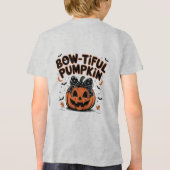 Halloween pompoen plezier Tri-Blend shirt (Achterkant)