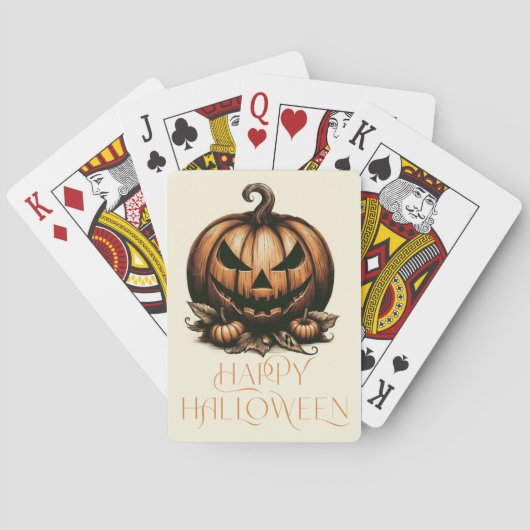  Halloween pompoen Pokerkaarten (Achterkant)