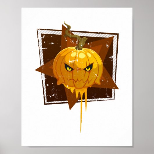 Halloween pompoen poster (Voorkant)