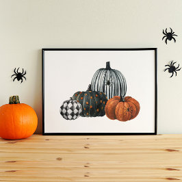 Halloween Pompoen Poster