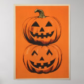 Halloween Pompoen Poster Oogst Pompoen Poster (Voorkant)