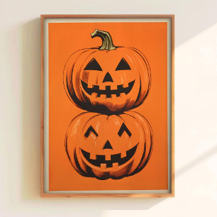 Halloween Pompoen Poster Oogst Pompoen Poster
