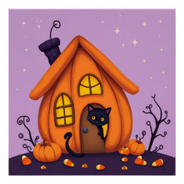 Halloween pompoen Poster - Schattige & Fun