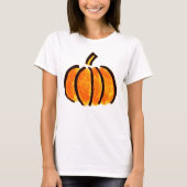 Halloween pompoen potlood tekening, pompoenen t-shirt (Voorkant)