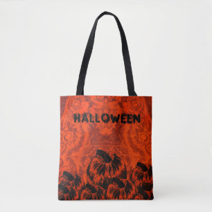 Halloween Pompoen Print  Tote Bag