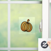 Halloween Pompoen Raamsticker (Huis)
