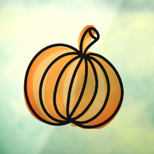Halloween Pompoen Raamsticker