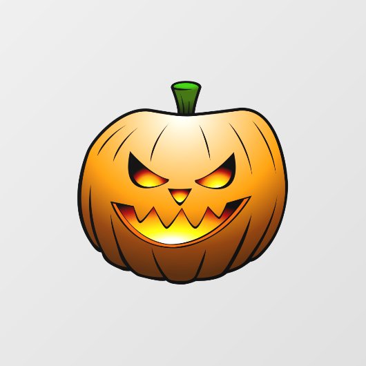 Halloween Pompoen Raamsticker (Vel)