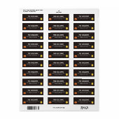 Halloween Pompoen Retouradreslabel Etiket (Full Sheet)