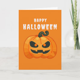 Halloween Pompoen retro sinaasappel Kaart