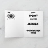 Halloween Pompoen retro sinaasappel Kaart (Binnen)