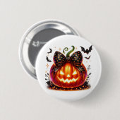 Halloween Pompoen  Ronde Button 5,7 Cm (Voorkant /achterkant)