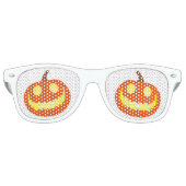 Halloween pompoen Schattige feest Retro Zonnebril (Voorkant)