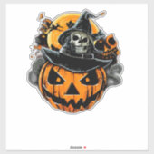 Halloween/Pompoen/Schedel/Oktober Sticker (Vel)