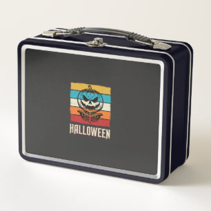 Halloween Pompoen Schedel Retro Vintage