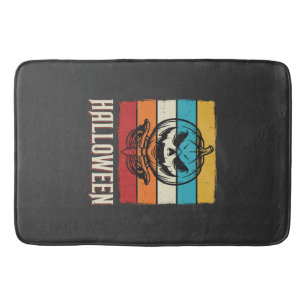Halloween Pompoen Schedel Retro Vintage Badmat