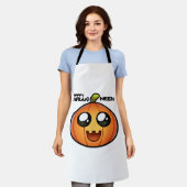 halloween pompoen schort (Gedragen)