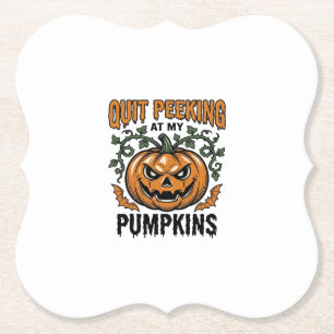 Halloween Pompoen Shirt Vintage Gravure Grap_1 Kartonnen Onderzetters