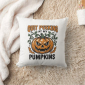 Halloween Pompoen Shirt Vintage Gravure Grap_1 Kussen (Deken)