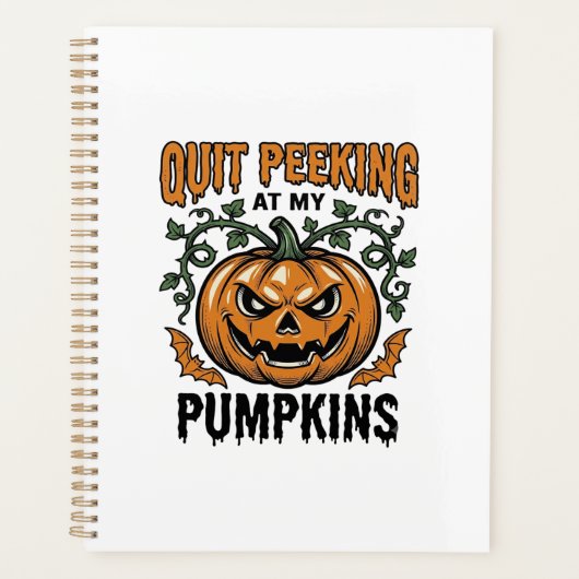 Halloween Pompoen Shirt Vintage Gravure Grap_1 Planner (Voorkant)