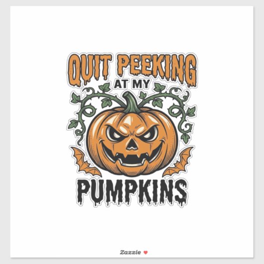 Halloween Pompoen Shirt Vintage Gravure Grap_1 Sticker (Vel)