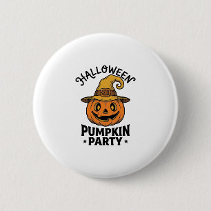 Halloween Pompoen Shirt Vintage Heksenhoed Leuk_1 Ronde Button 5,7 Cm