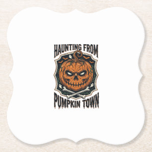 Halloween Pompoen Shirt Vintage Jack O Lantern Tow Kartonnen Onderzetters