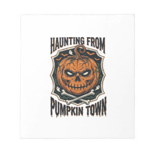 Halloween Pompoen Shirt Vintage Jack O Lantern Tow Notitieblok