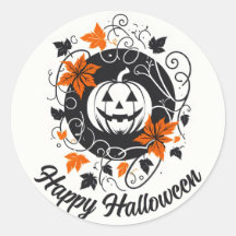 Halloween pompoen Sinaasappel zwart wit