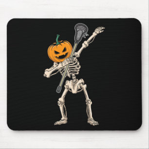 Halloween pompoen skelet lacrosse dabbing grappig muismat