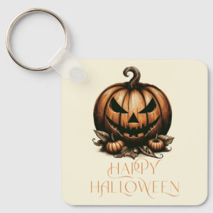  Halloween pompoen Sleutelhanger