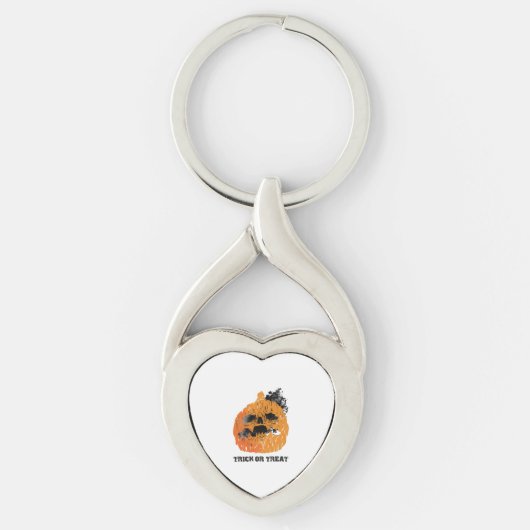 Halloween pompoen sleutelhanger (Voorkant)