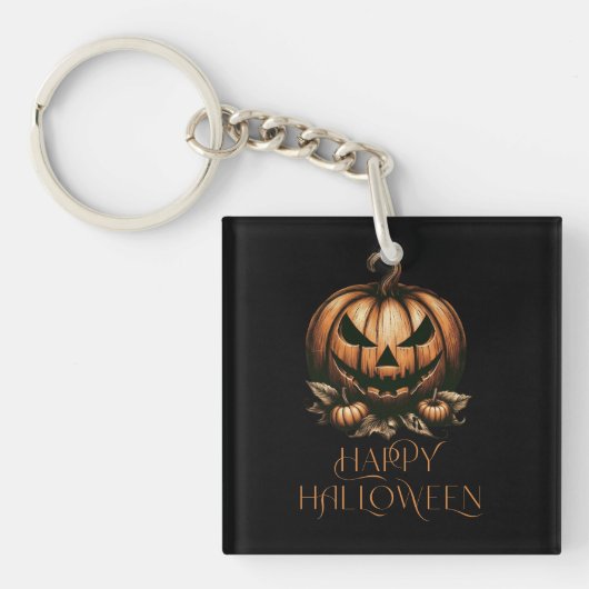  Halloween pompoen Sleutelhanger (voorkant)