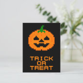 HALLOWEEN POMPOEN - SNOT OF SNOEP BRIEFKAART (Staand voorkant)