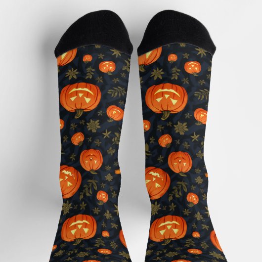 Halloween pompoen sokken (Top)