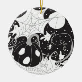  Halloween Pompoen & Spin Keramisch Ornament (Voorkant)