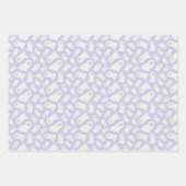 Halloween Pompoen, Spook Streep Patroon Inpakpapier Vel (Voorkant 2)