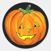 Halloween  pompoen Sticker (Voorkant)