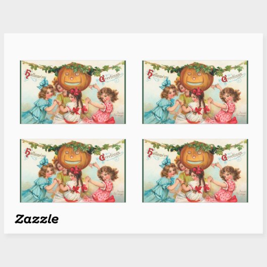 Halloween pompoen Stickers (Vel)