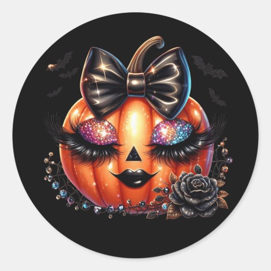 Halloween Pompoen Stickers (Voorkant)