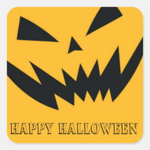 Halloween pompoen stickers
