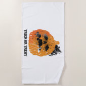 Halloween pompoen strandlaken (Voorkant)